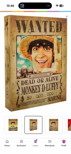 One piece adventskalender 2025 - piece,