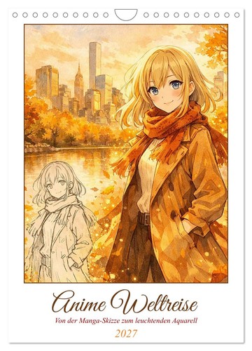 Anime weltreise wandkalender - weltreise, (wandkalender